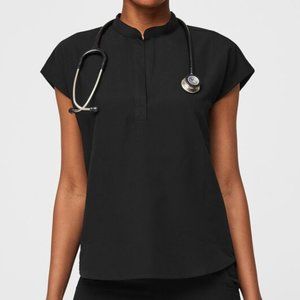Women's Black Rafaela™ - Oversized Scrub Top - S / Black
